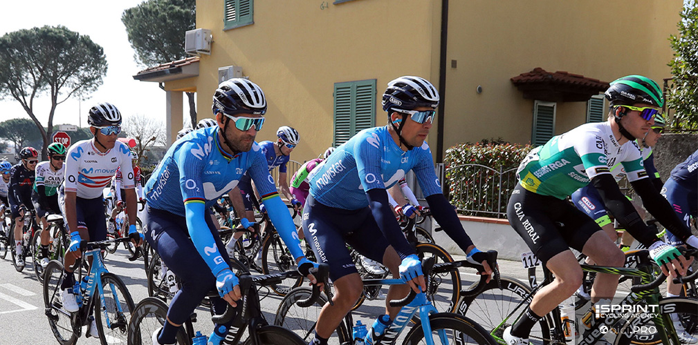 Oliveira con Valverde, uno dei suoi capitani nel suo lungo decennio alla Movistar