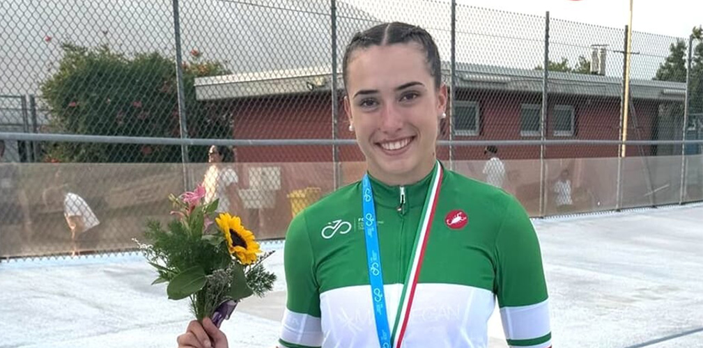 La trentina Maya Ferrante, tricolore sia nello sprint che nel keirin e argento europeo nel chilometro