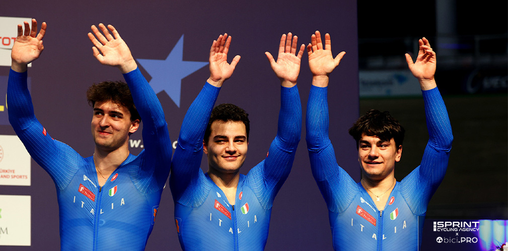 Il terzetto azzurro capace di salire sul podio Elite agli ultimi europei