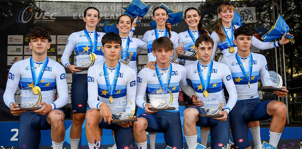 Dopo le medaglie conquistate agli europei, Matilde e il gruppo azzurro puntano forte al mondiale in pista di Zolder (foto UEC)