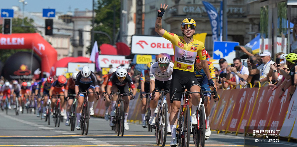 Wiebes al Pologne vince le tre tappe (tutte in volata) conquistando la generale. Col successo al Tour Femmes sono 132 le vittorie in carriera