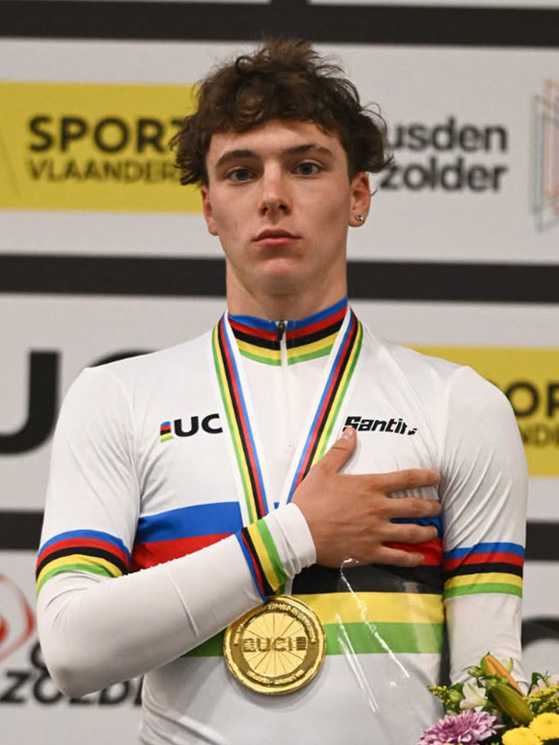 Matteo Maggioni è stata una sorpresa della rassegna iridata, oro nella corsa a punti (foto UCI)