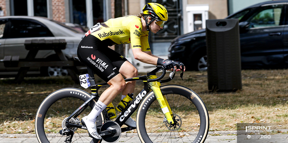 Martina Fidanza ha corso per due stagioni con la Visma Lease a Bike, mettendo insieme a ora 52 giorni di corsa