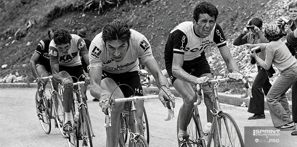 Tre Cime di Lavaredo al Giro d'Italia del 1974: Baronchelli manda fuori giri e stacca addirittura Merckx