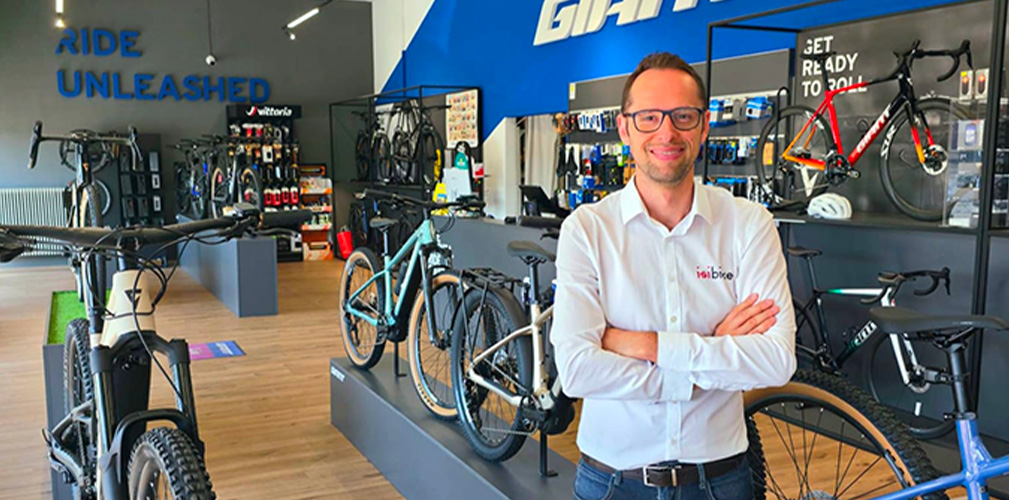 Riccardo Menin è il responsabile dello Giant Store Isibike di Creazzo, in provincia di Vicenza