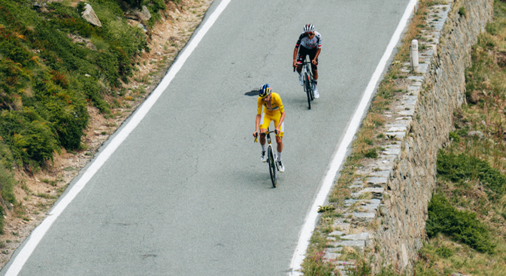 Lorenzo Finn, maglia gialla, settima tappa, Tour de l'Avenir 2026, Red Bull-BORA-hansgrohe Rookies (foto Jolypics-Tour de l'Avenir)