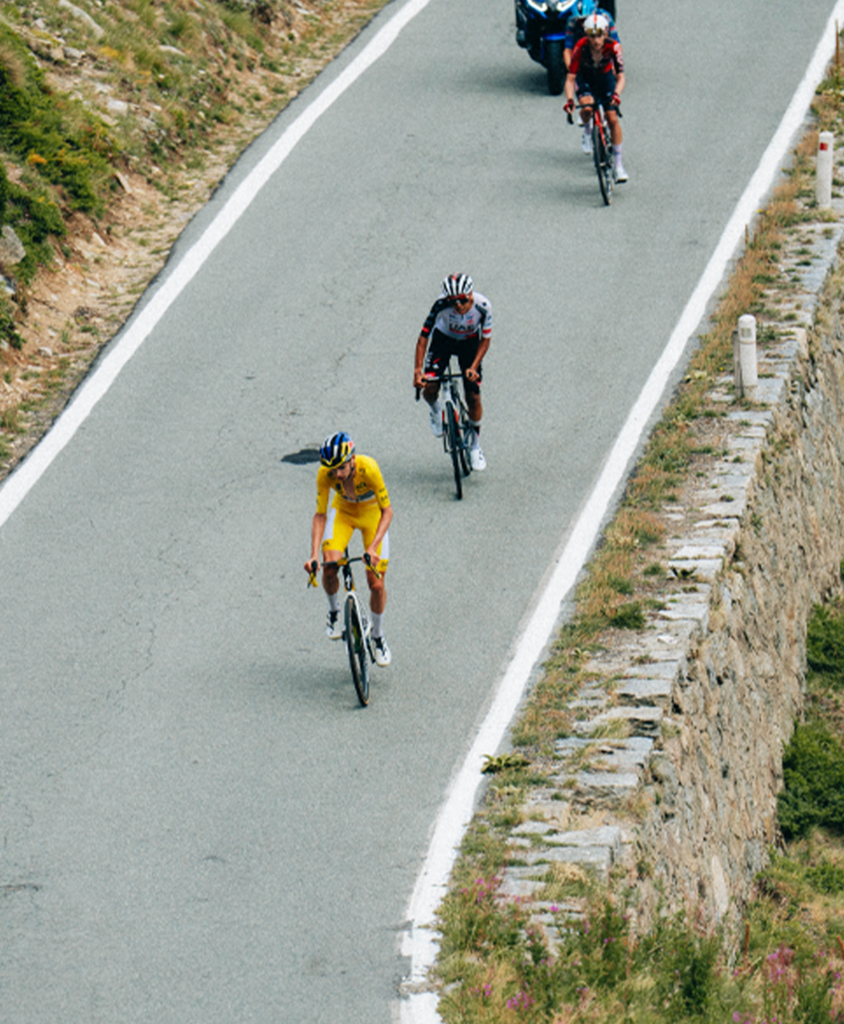 Lorenzo Finn, maglia gialla, settima tappa, Tour de l'Avenir 2026, Red Bull-BORA-hansgrohe Rookies (foto Jolypics-Tour de l'Avenir)