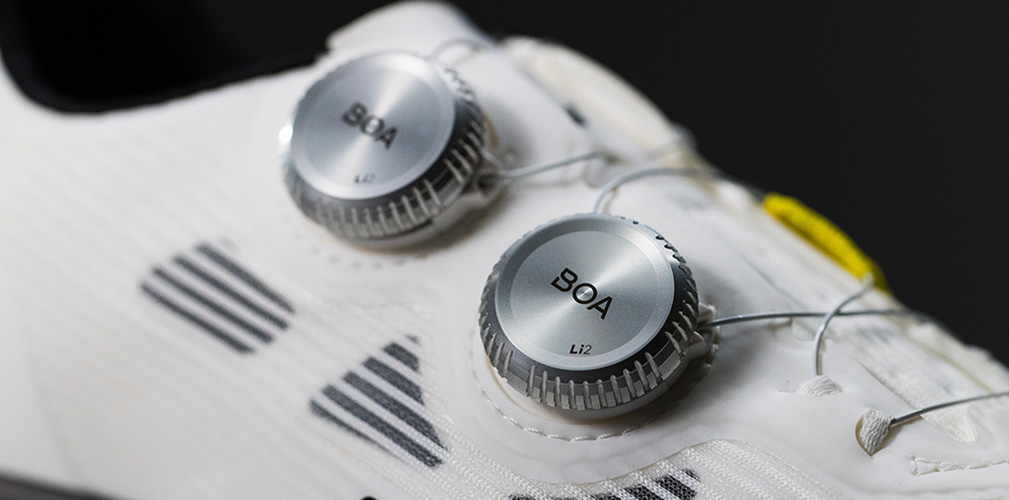 Il sistema di chiusura BOA® con Dual-Dial Li2 forniscono un supporto sicuro e senza pressione