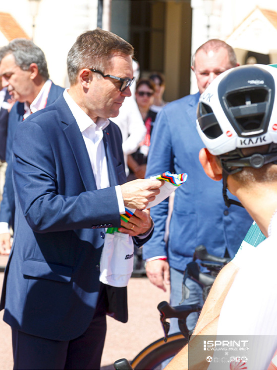 Il presidente Lappartient al via della Vuelta e ieri in Italia per i mondiali di MTB in Val di Sole
