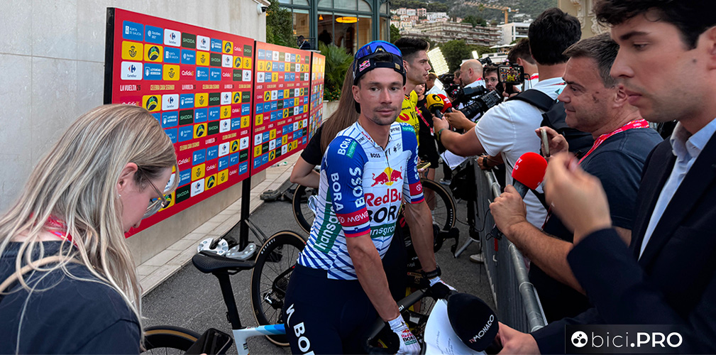 L'arrivo di Roglic a Montecarlo è stato accolto con entusiasmo da tifosi e inviati: Primoz sarà un sicuro protagonista