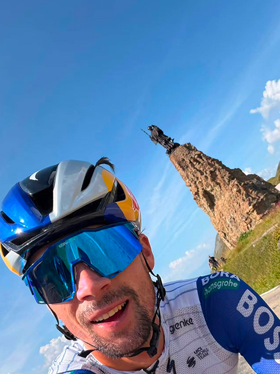 Primoz ha ripreso gli allenamento sulle strade in quota dell'Iseran: non poteva mancare alla “sua” Vuelta (immagine Instagram)