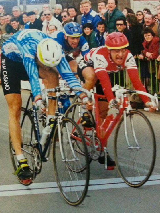 Maurizio Tomi ha lasciato la Mecair e con la maglia del Casano batte Pezzetti - ancora Mecair - nel GP Delfo del 1991 organizzato dalla stessa società