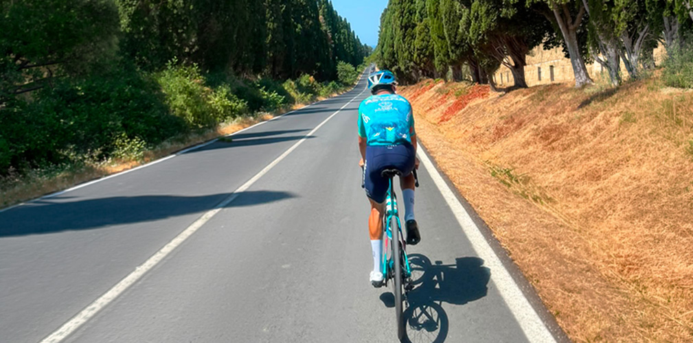 Dopo il Polonia, Ulissi ha trascorso qualche giorno in Toscana, allenandosi sulle strade in cui è cresciuto (immagine Instagram)
