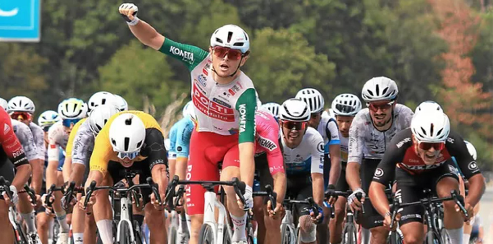 Plouay incorona lo sprint di Bessega, che batte i francesi Mahoudo e Rullier (foto Lopez)