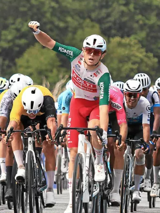Plouay incorona lo sprint di Bessega, che batte i francesi Mahoudo e Rullier (foto Lopez)