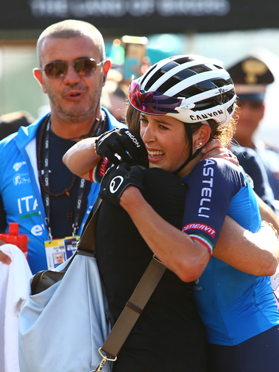 Per Corvi la vittoria iridata chiude un cerchio, ma ora si lavora per il grande obiettivo olimpico (foto Di Donato)