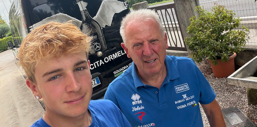 Fedrizzi insieme al suo diesse Luciano Rui, diventato un riferimento nel corso della sua crescita