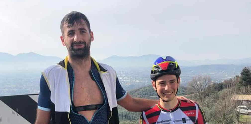 Un giovanissimo Garibbo insieme a Giovanni Stefania quando nel 2021 hanno iniziato a collaborare