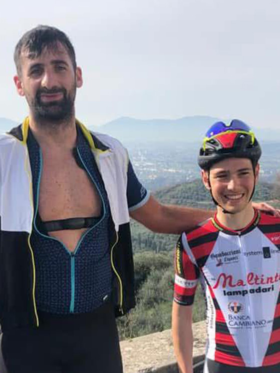 Un giovanissimo Garibbo insieme a Giovanni Stefania quando nel 2021 hanno iniziato a collaborare