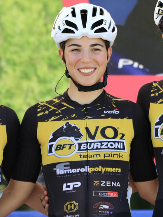 Martina Orsi ha contribuito alla vittoria della gemella Alessia a Valdobbiadene, chiudendo quarta (foto Ossola)