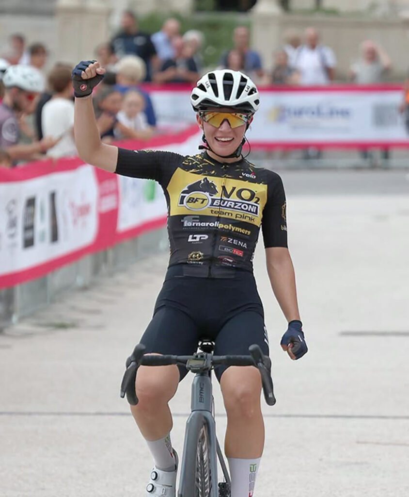 Alessia Orsi vince a Valdobbiadene la prima prova del Trittico Rosa Alta Marca Trevigiana. Per lei è il secondo successo stagionale (foto Xpix.it)