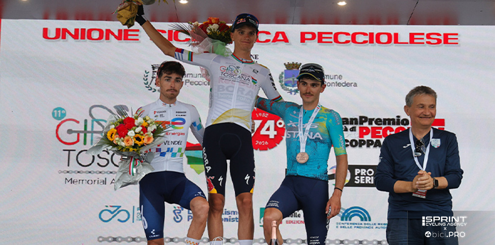 Scaroni ha chiuso terzo al Giro di Toscana vinto da Pellizzari, con cui dividerà i gradi di capitano al mondiale