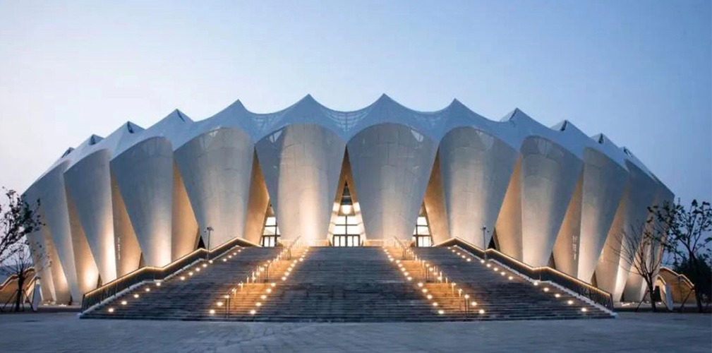 Il bellissimo velodromo di Shanghai. I mondiali sono previsti dal 14 al 18 ottobre