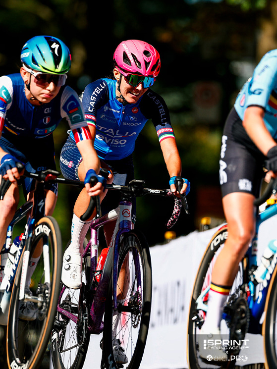 Gaia Segato in occasione del mondiale di Montreal. L'azzurra sarà nel gruppo delle corse a tappe
