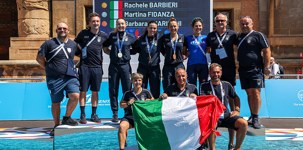 Velo ai Giochi del Mediterraneo ha apprezzato lo spirito delle ragazze in una prova non scontata (foto Mattia Martegani/CONI)