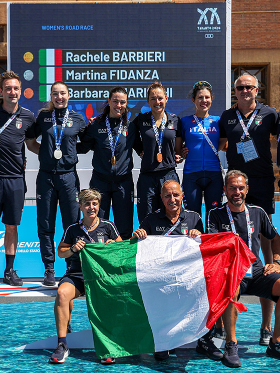 Velo ai Giochi del Mediterraneo ha apprezzato lo spirito delle ragazze in una prova non scontata (foto Mattia Martegani/CONI)
