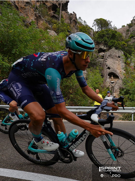 Prosegue la transizione di Tiberi alla nuova preparazione. Al Giro di Toscana è stato protagonista in salita