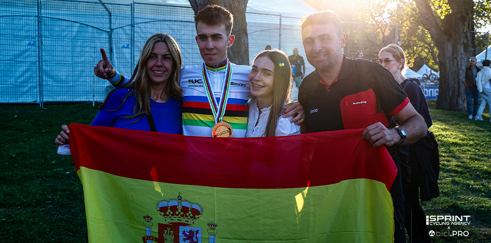 Oltre al padre Benjamin Gonzalez, anche Lua la sorellina di Noval corre in bici
