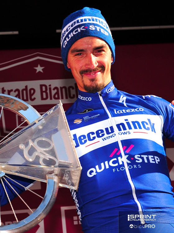 La vittoria della Strade Bianche è il primo trionfo di peso di Alaphilippe nel 2019