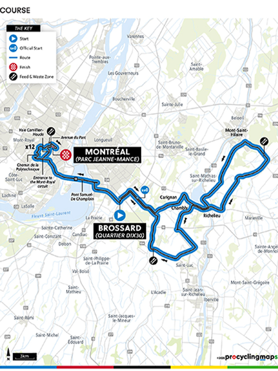 Il mondiale degli elite si correrà domenica 27 settembre. prevede un tratto in linea di 112,4 km e poi 12 giri del circuito