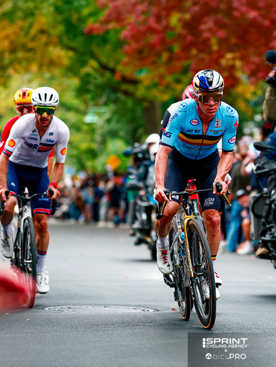 Arrivati nel circuito, si è capito presto che Evenepoel non avesse grandi gambe
