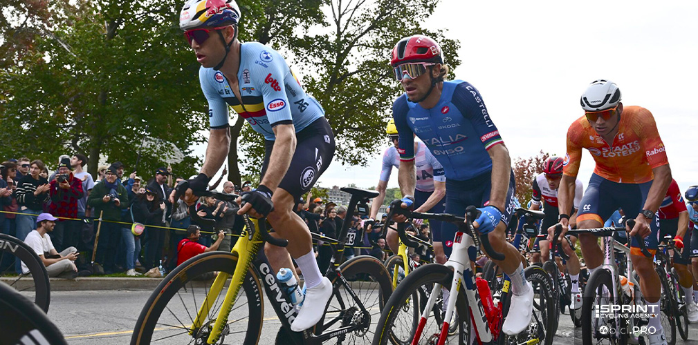 Van Aert ha scoperto col passare dei giri che il percorso di Montreal sarebe stato troppo duro per le sue condizioni
