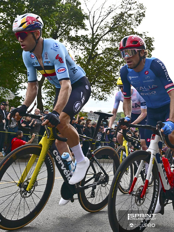 Van Aert ha scoperto col passare dei giri che il percorso di Montreal sarebe stato troppo duro per le sue condizioni
