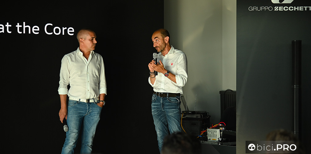 Philippe Zecchetto e Stefano Domenicali, così da sinistra, hanno spiegato la strategia DMT e Ducati