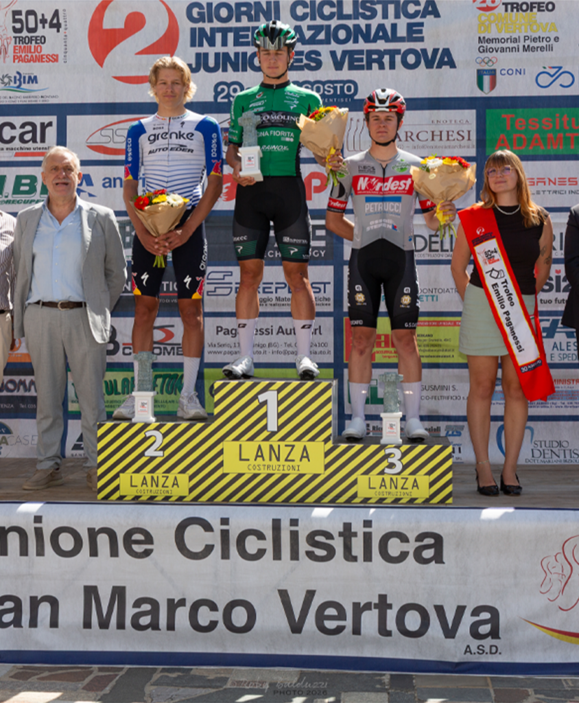 Brandon Fedrizzi ha vinto il Trofeo Paganessi con la maglia della Borgo Molino davanti a Julius Birkedal e Guido Viero