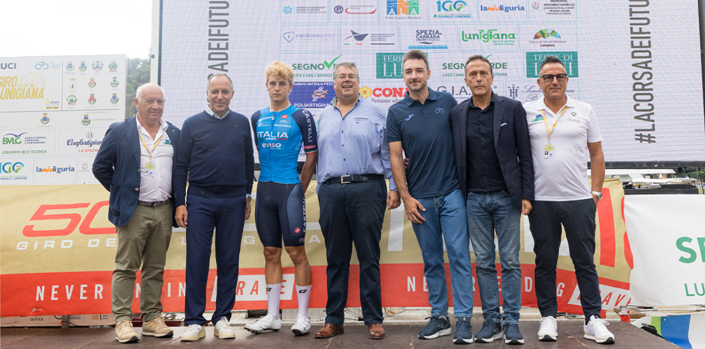 Giro della Lunigiana, maglia azzurra, presentazione, Portofino (foto ptzfphotolab)