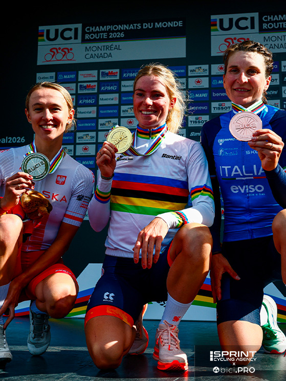 Lo stesso podio del Tour e nello stesso ordine: nelle gare dure, le più forti sono Vollering, Niewiadoma e Longo Borghini. Quarta, oggi come al Tour, Reusser