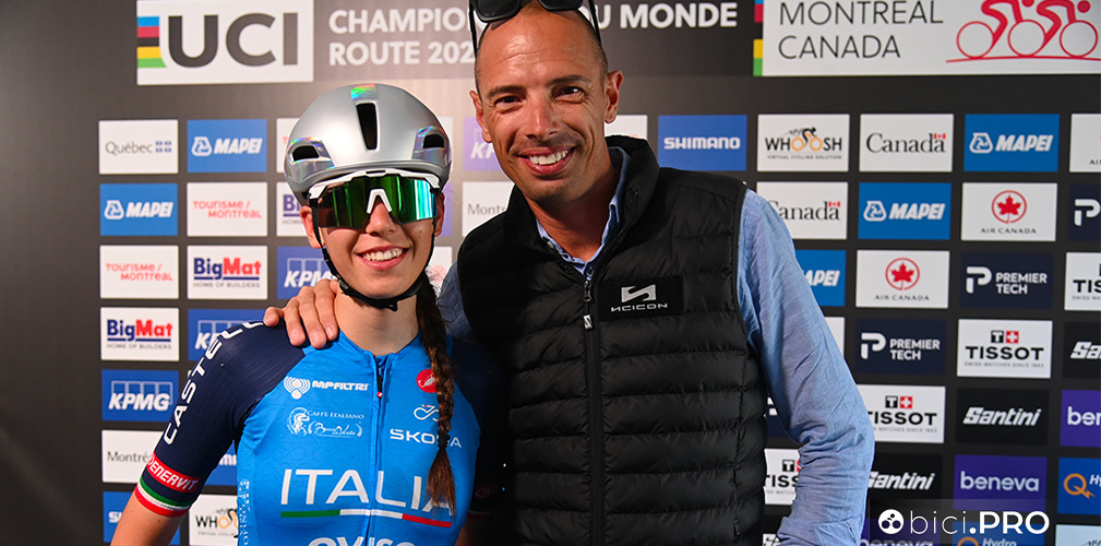 Azzurra Ballan, accompagnata da suo padre Alessandro, ha ammesso di non aver avuto le gambe dei giorni migliori