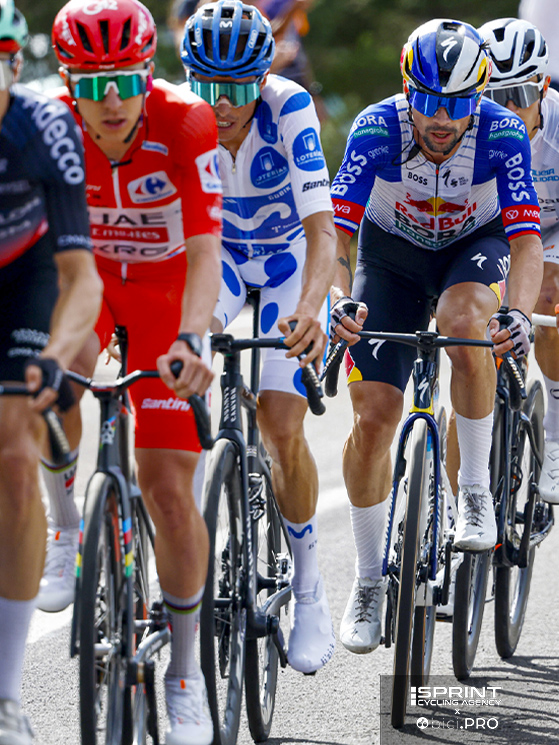 Al di là delle battute, secondo Aleotti, Roglic non era scontento della presenza di Pogacar alla Vuelta