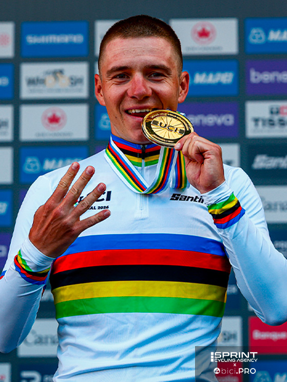 Al quarto oro mondiale di Evenepoel va sommato anche quello olimpico di Parigi 2024