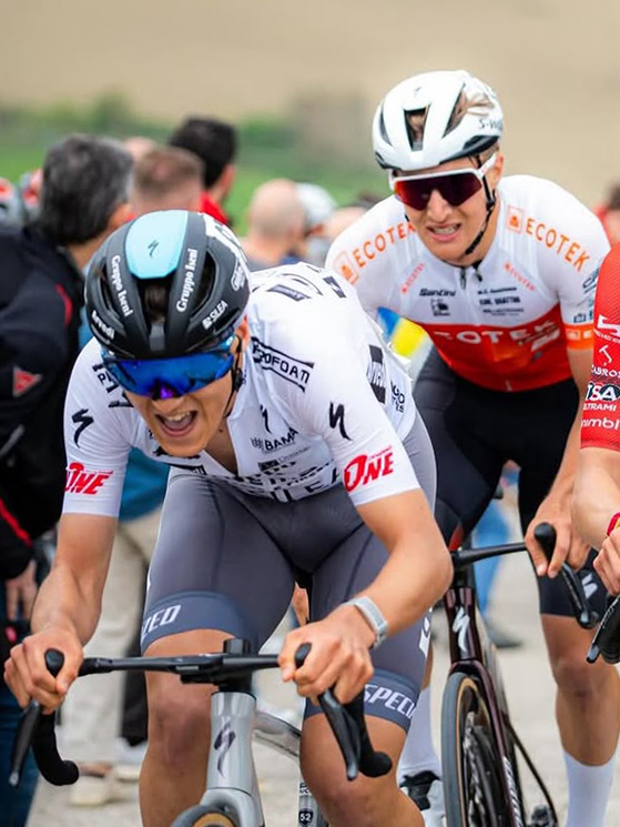 Corridore agile e scattante, Battistoni si è messo in mostra come ottimo uomo-squadra (foto Instagram)
