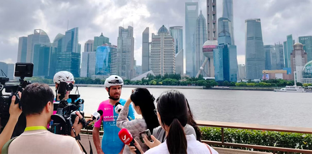 A Shanghai Lucca era stato molto cercato dai giornalisti locali, come espressione del ciclismo europeo