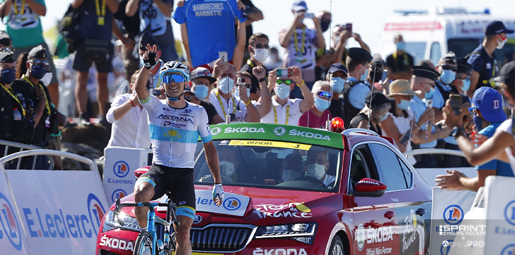 Lutsenko chiude la sua carriera costellata da 46 vittorie tra cui una tappa al Tour (nella foto) e alla Vuelta