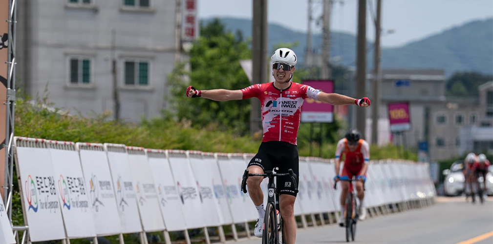 Il successo di tappa al Tour de Gyeongnam, in Sud Corea, primo squillo della stagione (foto team)