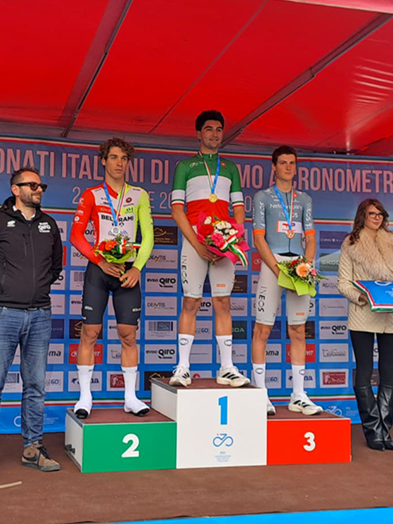 Dopo la Chrono des Nations, finalmente per Milesi è arrivato il tricolore, che segue quello di Ganna fra i pro' (foto Samuele Bernardi)