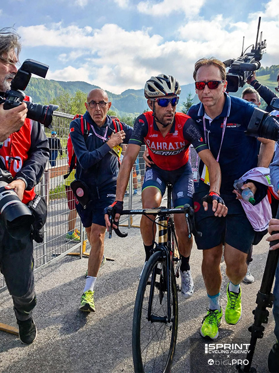 Magni, Nibali e Pallini: questo è stato a lungo il gruppo dei fedelissimi del siciliano, con l'aggiunta dell'addetto stampa Geoffrey Pizzorni